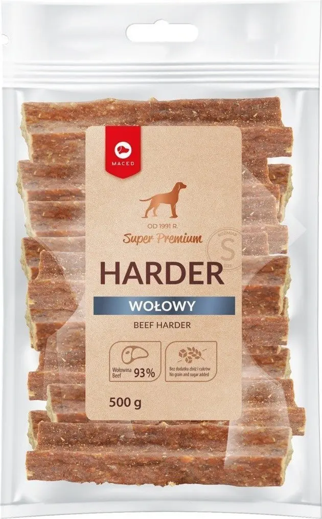 Psy | Tratamente pentru câini - Maced Przysmak HARDER WOŁOWY - Rozm S 500 G