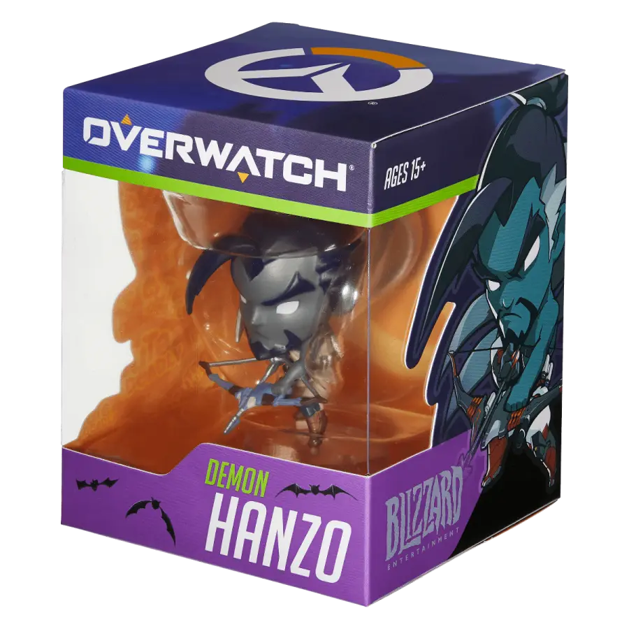Leker | Figurki - OVERWATCH UROCZA, ALE ŚMIERTELNIE HALLOWEENOWA FIGURKA DEMONA HANZO