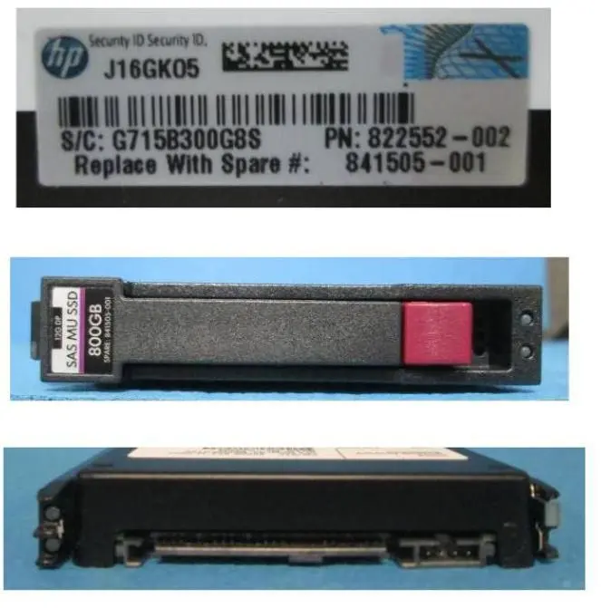 Solid State-schijven + Hewlett Packard + 841505-001