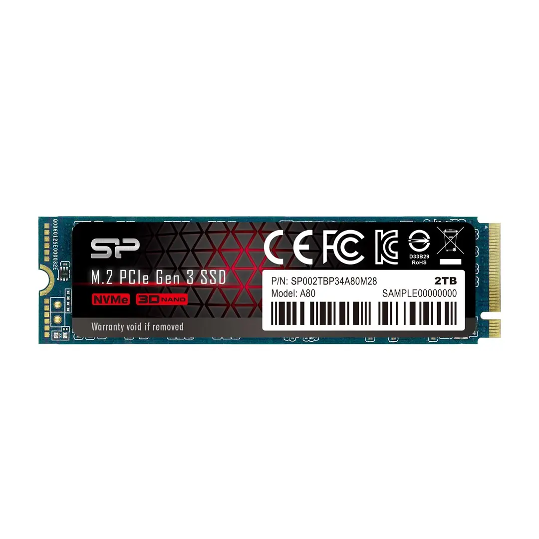 Solid State-schijven + Silicon Power + SP002TBP34A80M28