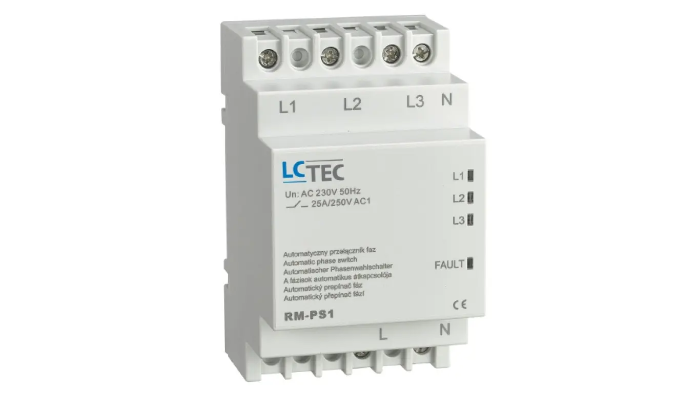 Appareils électriques | Interrupteurs - Automatyczny przełącznik fazowy 239V 25A 150MS RM-PS1 LC-TEC