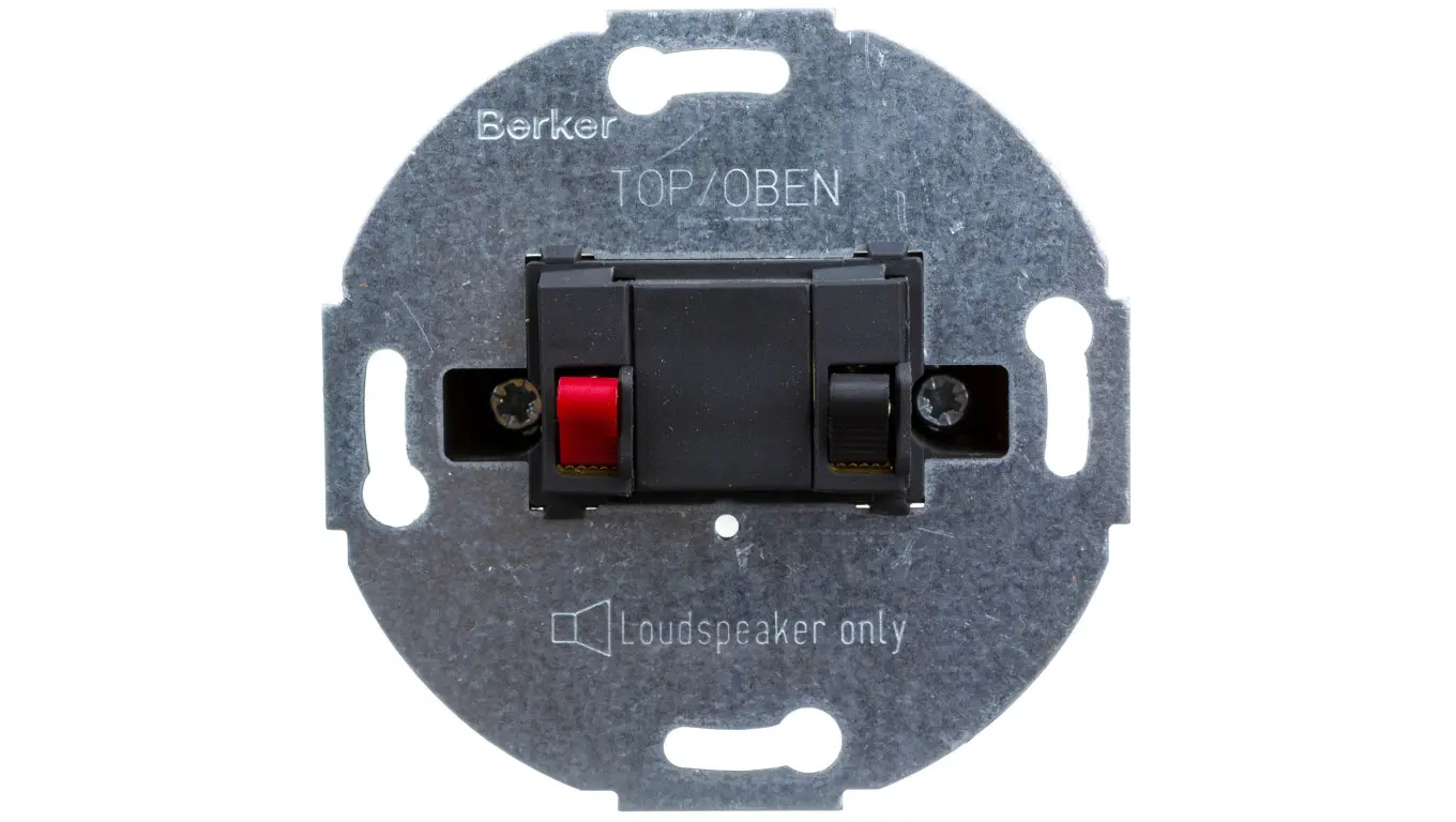 Elektronik | Stik, stikkontakter, adaptere - BERKER one.platform Mechanizm gniazdo głośnika 1x antracyt 457205