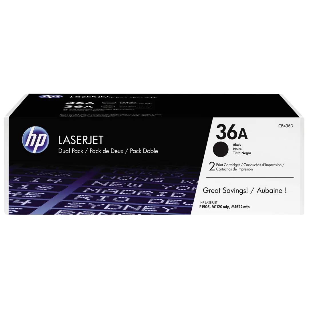 Tonerkartuschen für Drucker + HP + CB436AD