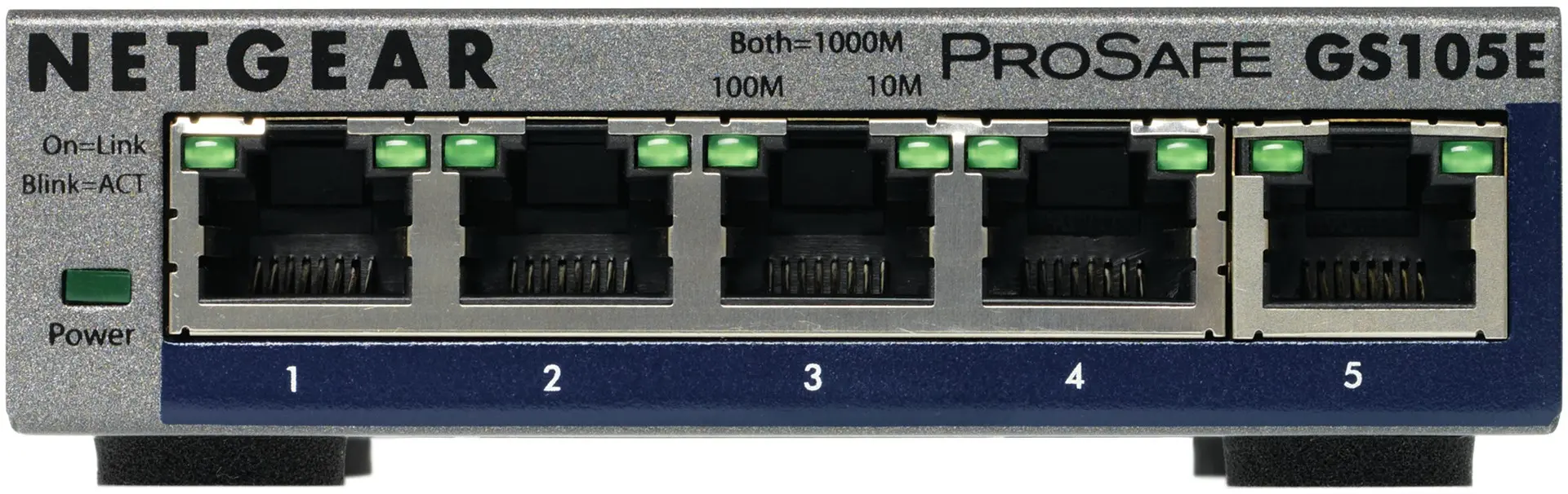 Strömbrytare + Netgear + GS105E-200PES