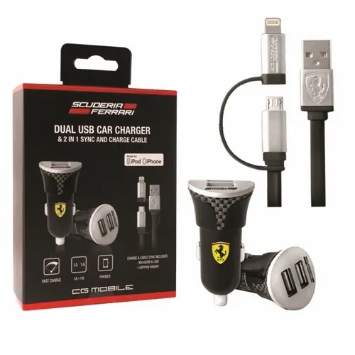 Wall and Car Chargers + Ferrari + FEBCCCBUNBK