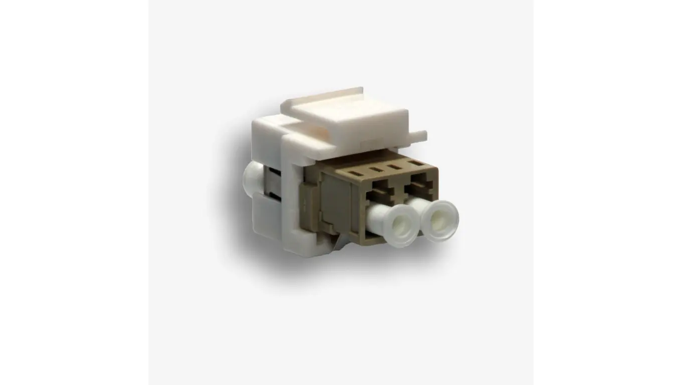 Elektronik | Stik, stikkontakter, adaptere - LC duplex zenskie gniazdo keystone, kolor biały EM/KEY-LC/LC