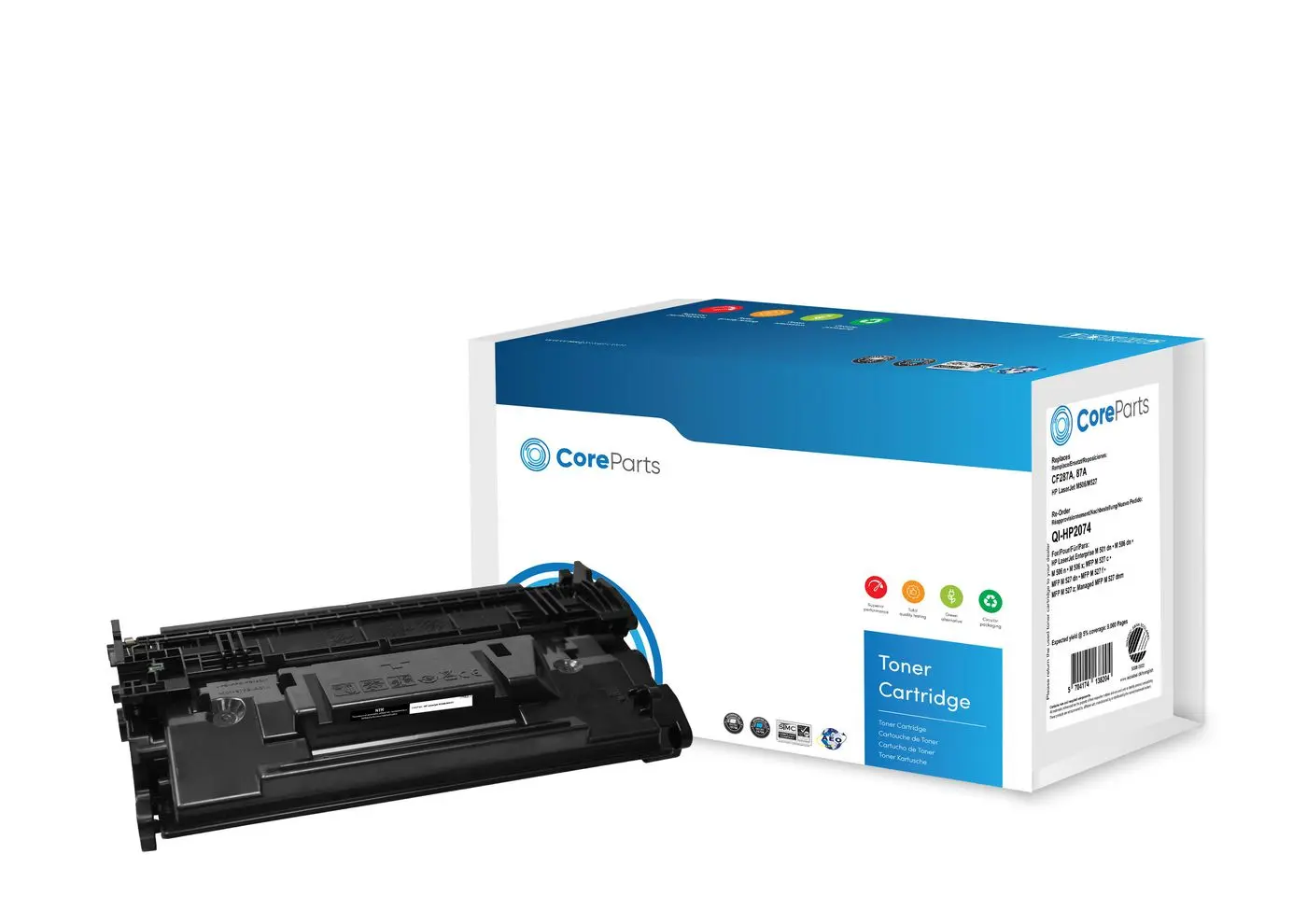 Toner Cartridges + CoreParts + QI-HP2074