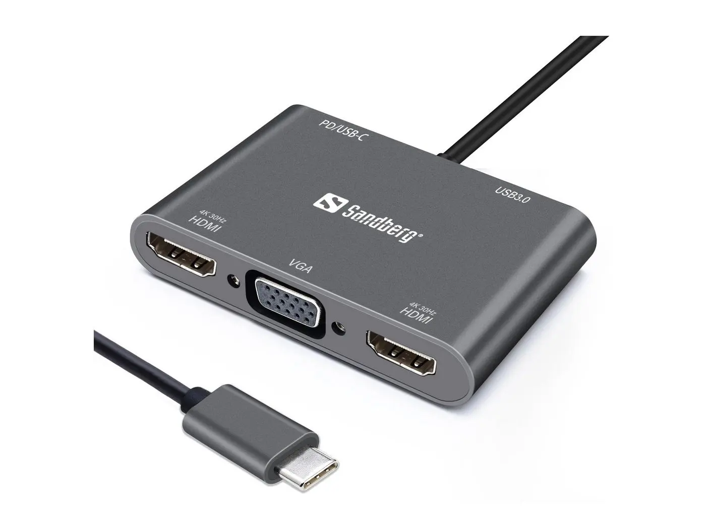 Docking Stations and Port Replicators + Sandberg + 136-35