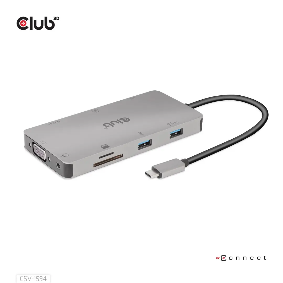 Docking Stations and Port Replicators + Club 3D + CSV-1594