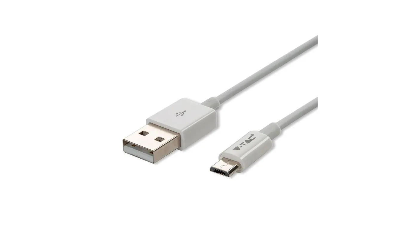 Kable i adaptery | Kable USB - Kabel Micro USB 1m Biały 8484