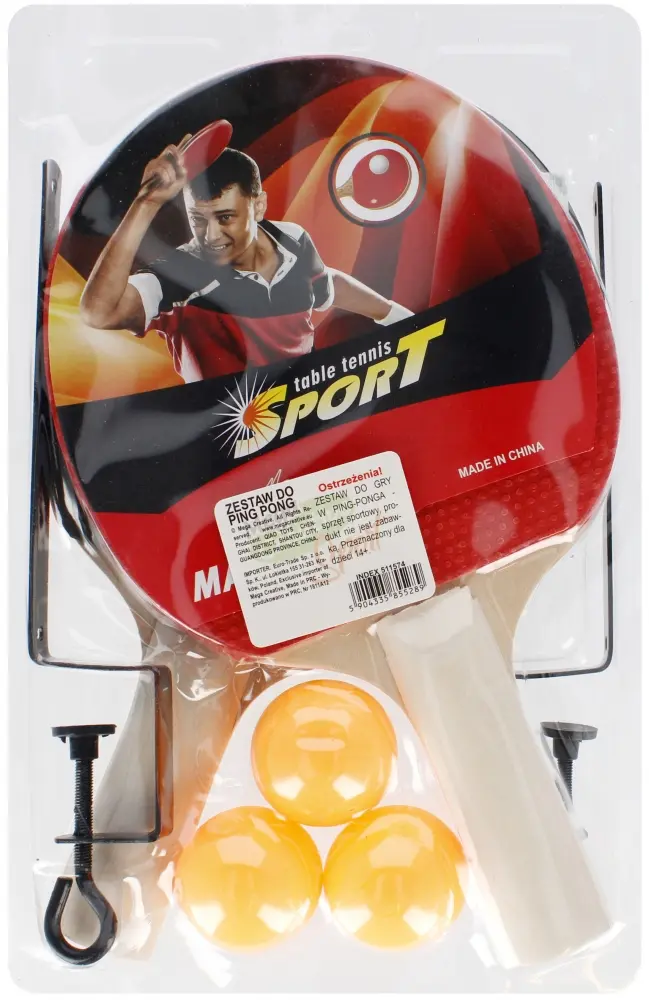 Gry | Arkade-spil - Mega Creative RAKIETKI DO PING-PONG 3PIL SIAT 18X28X4 MC 50