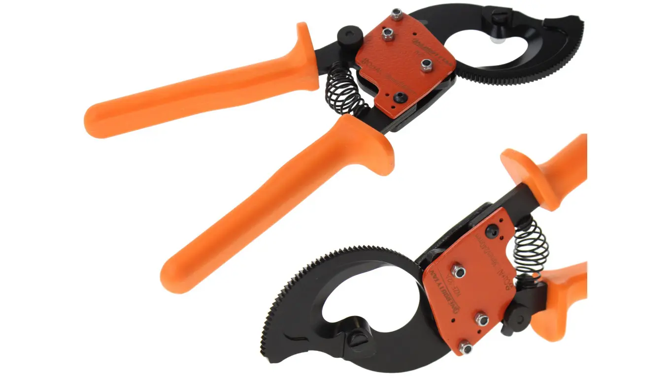 Outils | Pince - Nożyce do kabli i kabli 240 mm2/Fi: 32 mm/ Nożyce grzechotkowe do kabli 240/Obcinaki do kabli/NZF-32A