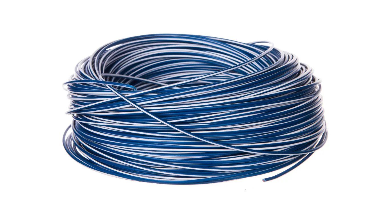 Network devices | Telecommunication Cables - Installation cable H05V-K 0.5 dark blue with white stripe 4510921 /100m/