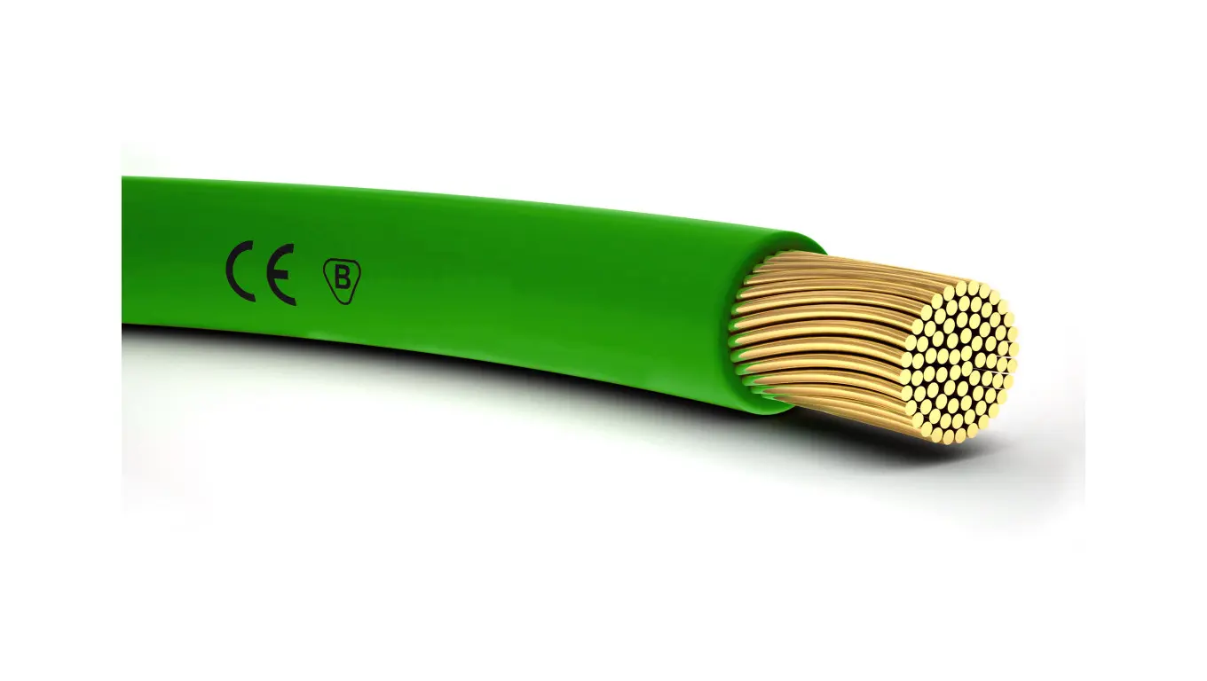 Netwerkapparaten | Telecommunicatiekabels - Kabel instalacyjny H05V-K 0,5 zielony 4510121 /100m/