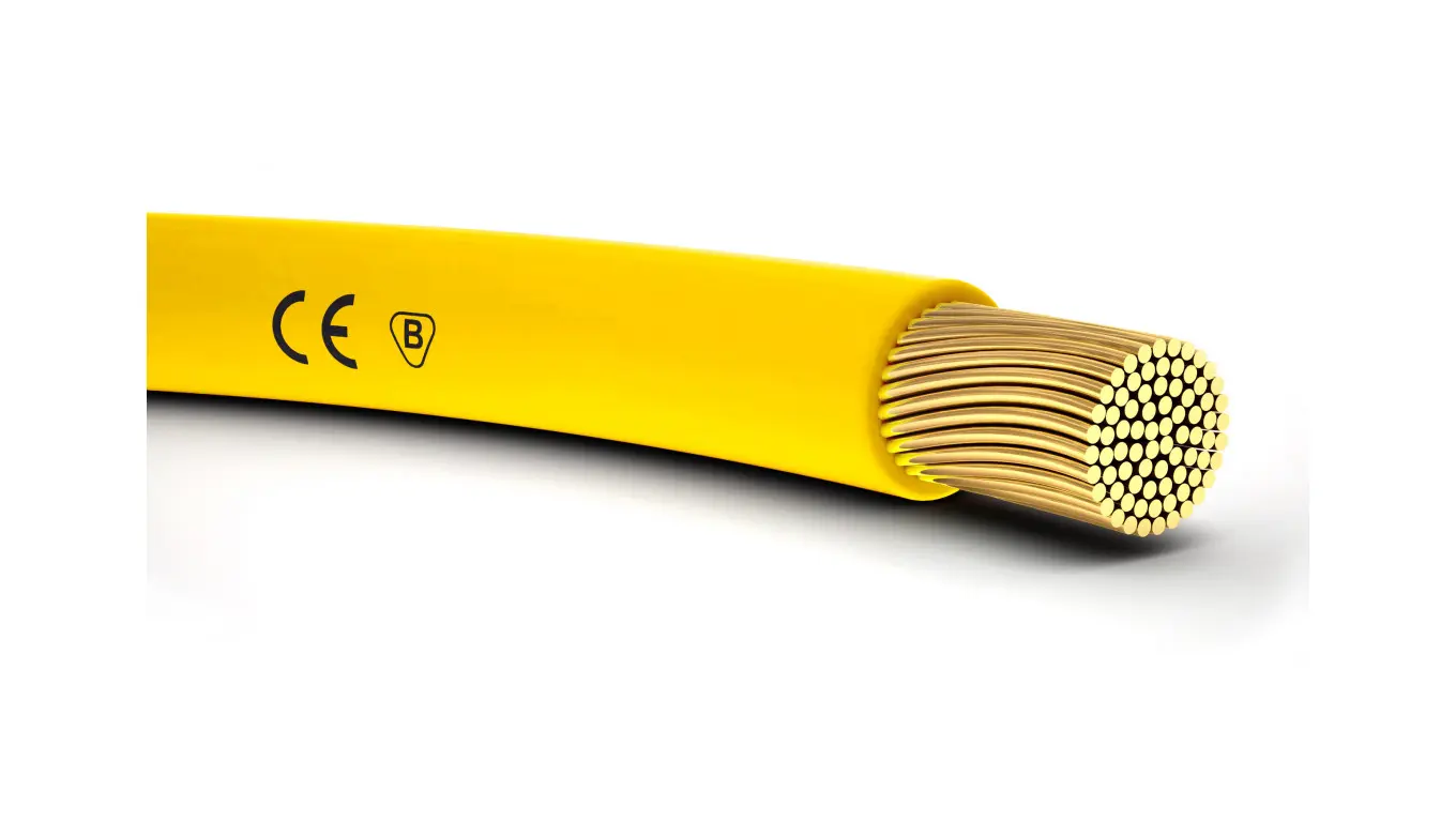 Netwerkapparaten | Telecommunicatiekabels - Kabel instalacyjny H05V-K 0.75 żółty 4510112 /100m/