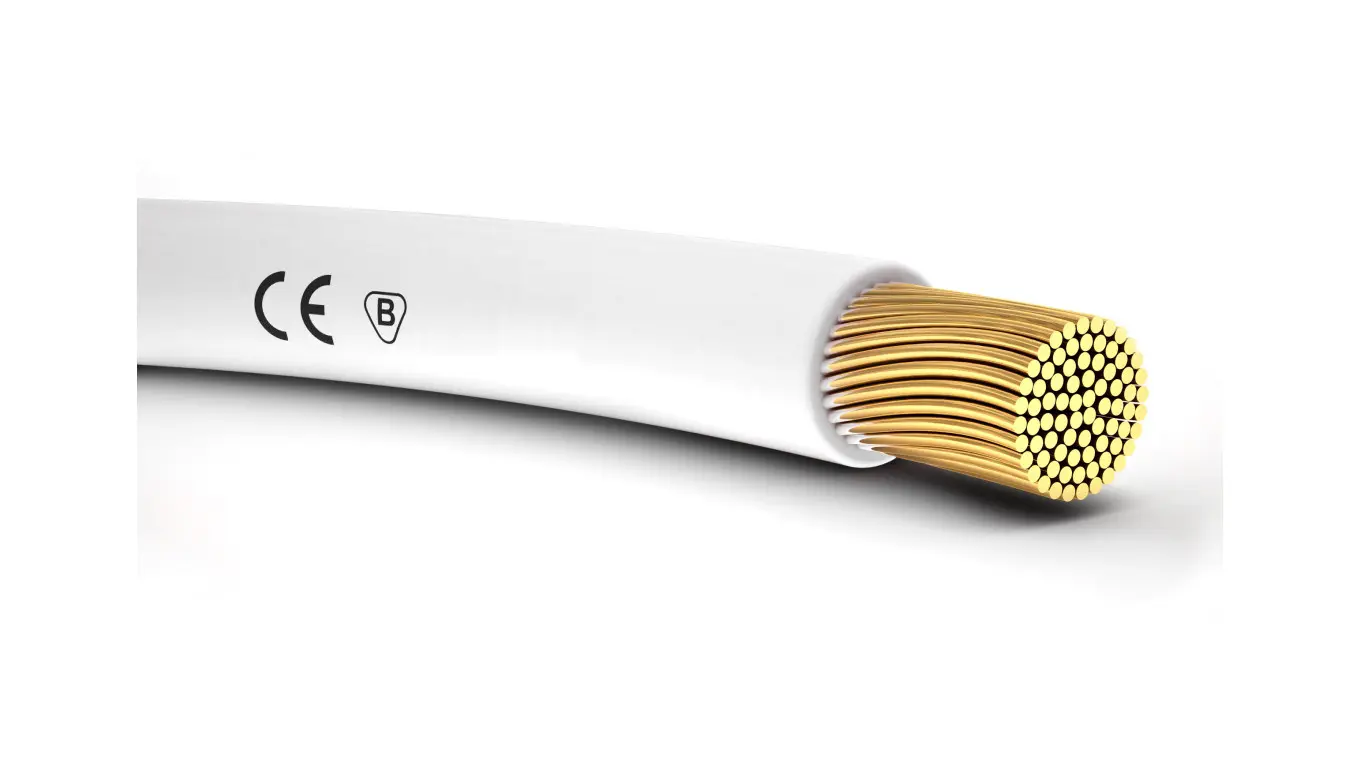 Netwerkapparaten | Telecommunicatiekabels - Kabel instalacyjny H05V-K 1 biały 4510053 /100m/