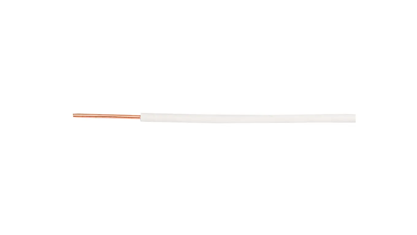 Netwerkapparaten | Telecommunicatiekabels - Kabel instalacyjny H07V-U/DY 1,5 750V biały przewód elektrokablowy /100m/