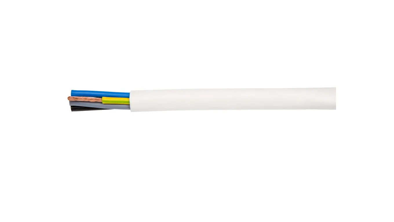 Elektroonika | Kaablid ja juhtmed - Przewód warsztatowy H05VV-F (OWY) 5x0,75 żo biały /50m/