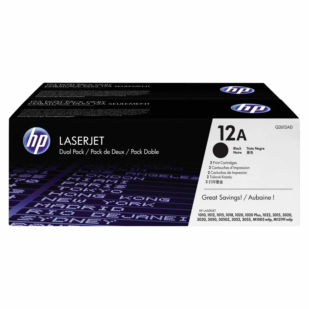 Tonerkartuschen für Drucker + HP + Q2612AD
