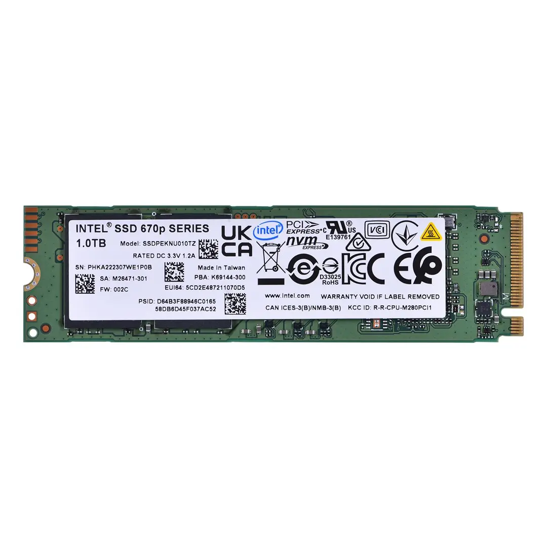 Solid State-schijven + Intel + SSDPEKNU010TZX1