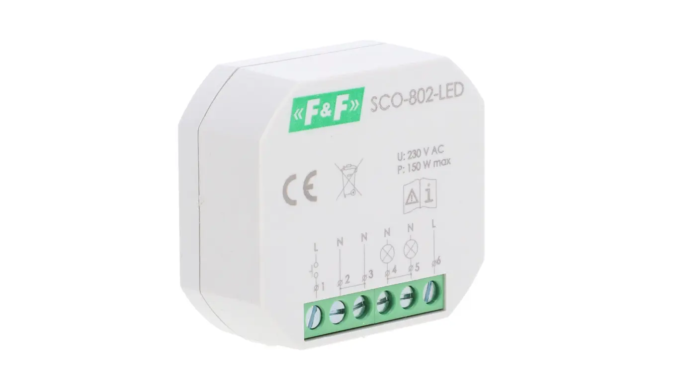 Modulære apparater og sikringer + F&F + SCO-802-LED