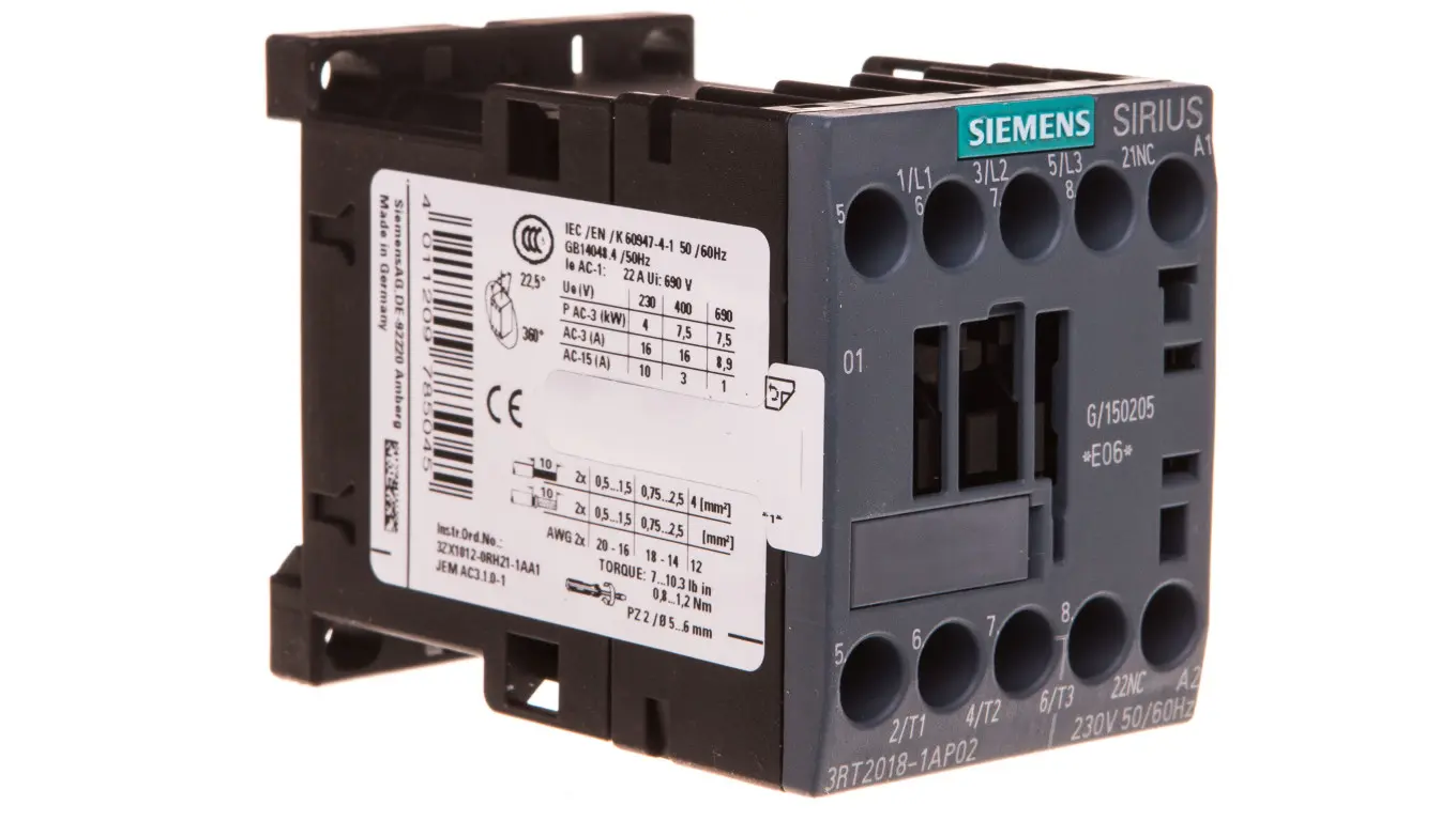Karastatud kiled ja klaasid + Siemens + 3RT2018-1AP02