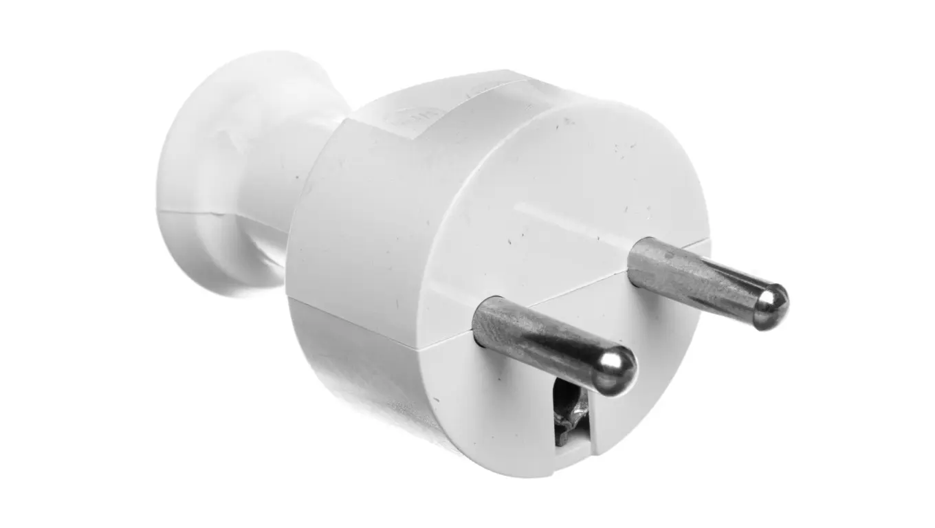 Elektronikk | Plugger, stikkontakter, adaptere - Wtyczka prosta z/u 16A 250V rozbieralna biała WT-31/BIAŁY