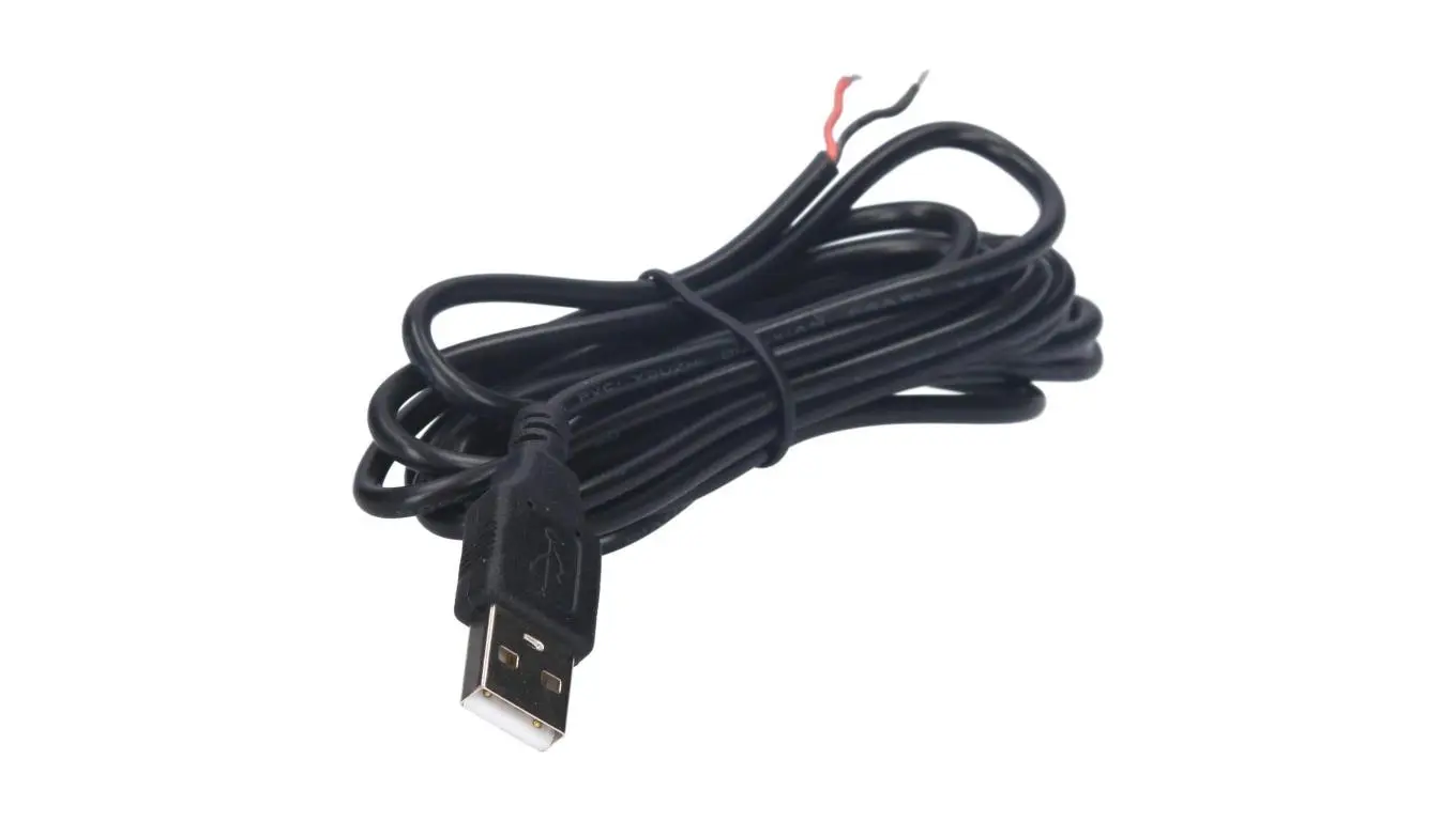 Eclairage | Accessoires d'éclairage - Wtyczka USB z czarnym przewodem 250cm