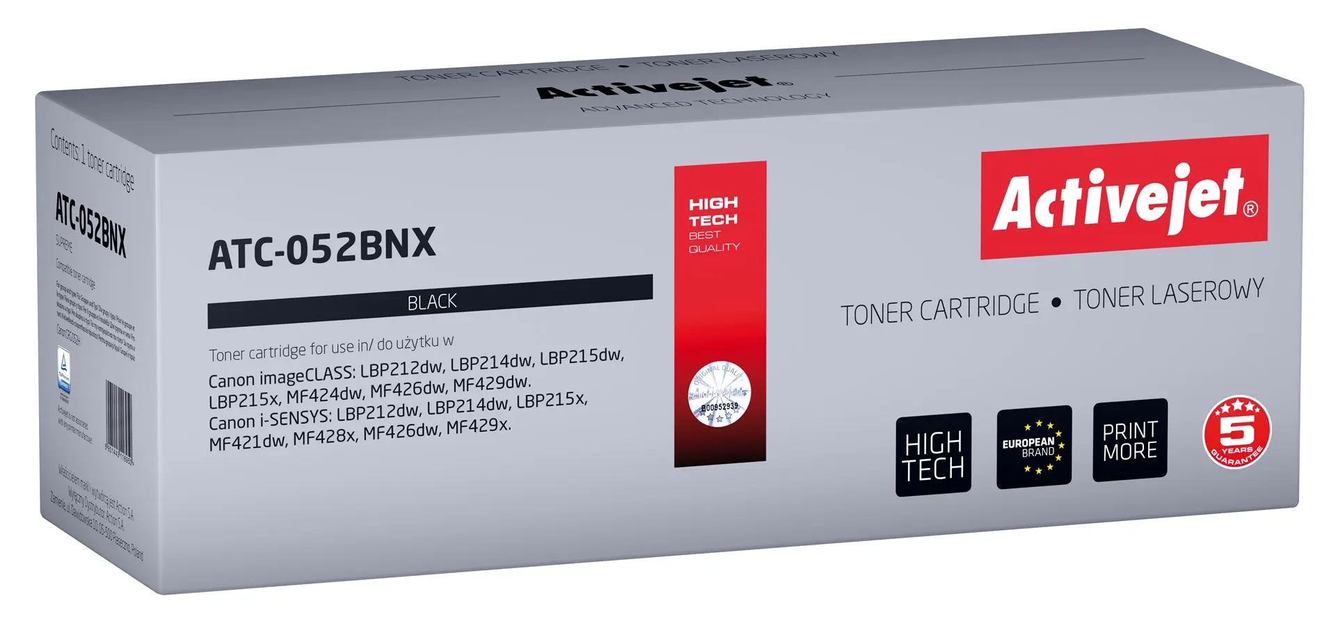 Printerite toonerikassetid + Activejet + ATC-052BNX