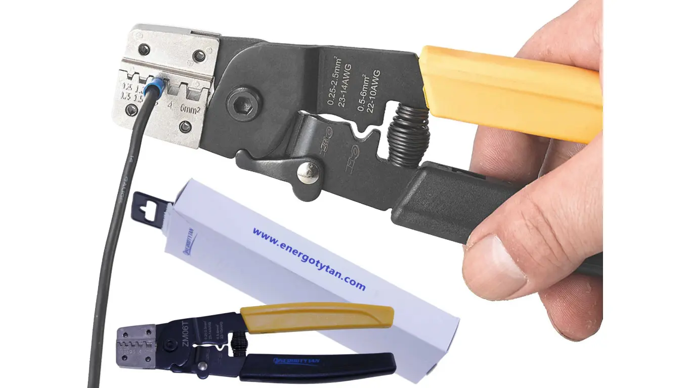 Outils | Pince - Zaciskarka to tuleja 0,25-6 mm/izolowana zaciskarka końcowa 0,25-2,5 mm/dla zacisków kablowych Cu 0,5-6 mm/ZM06T