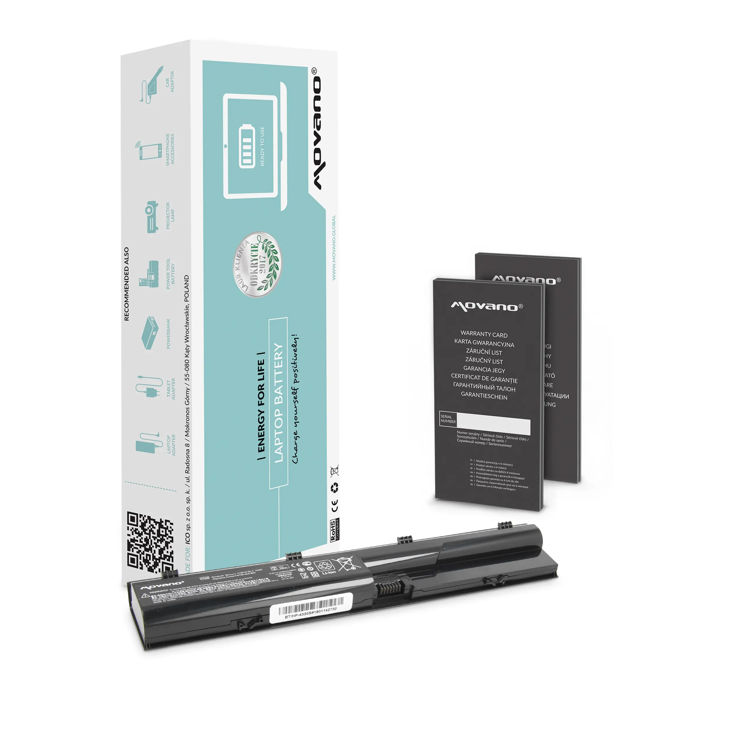 Laptop-Batterien + Movano + BT/HP-4330S