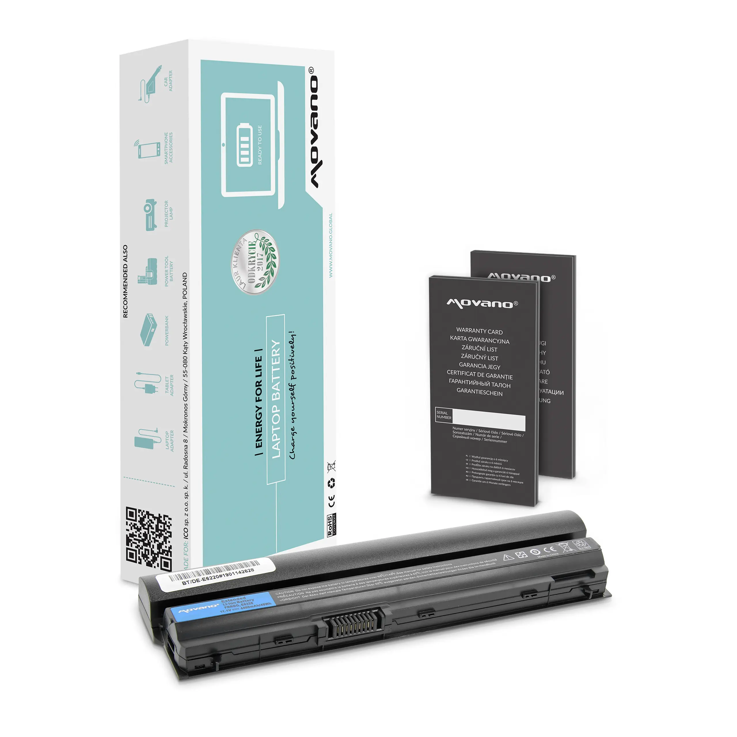 Laptop-Batterien + Movano + BT/DE-E6220
