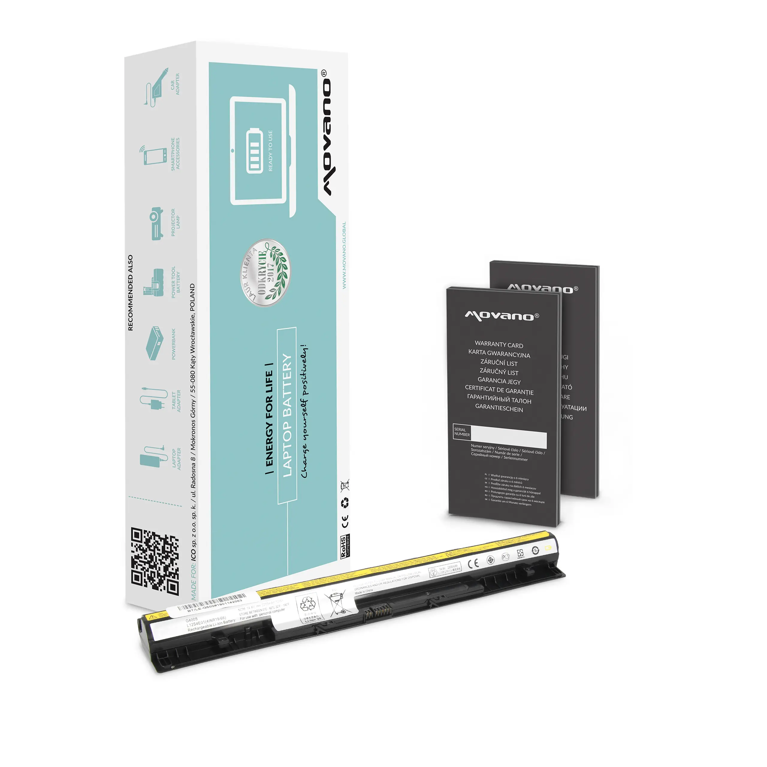 Laptop-Batterien + Movano + BT/LE-G500