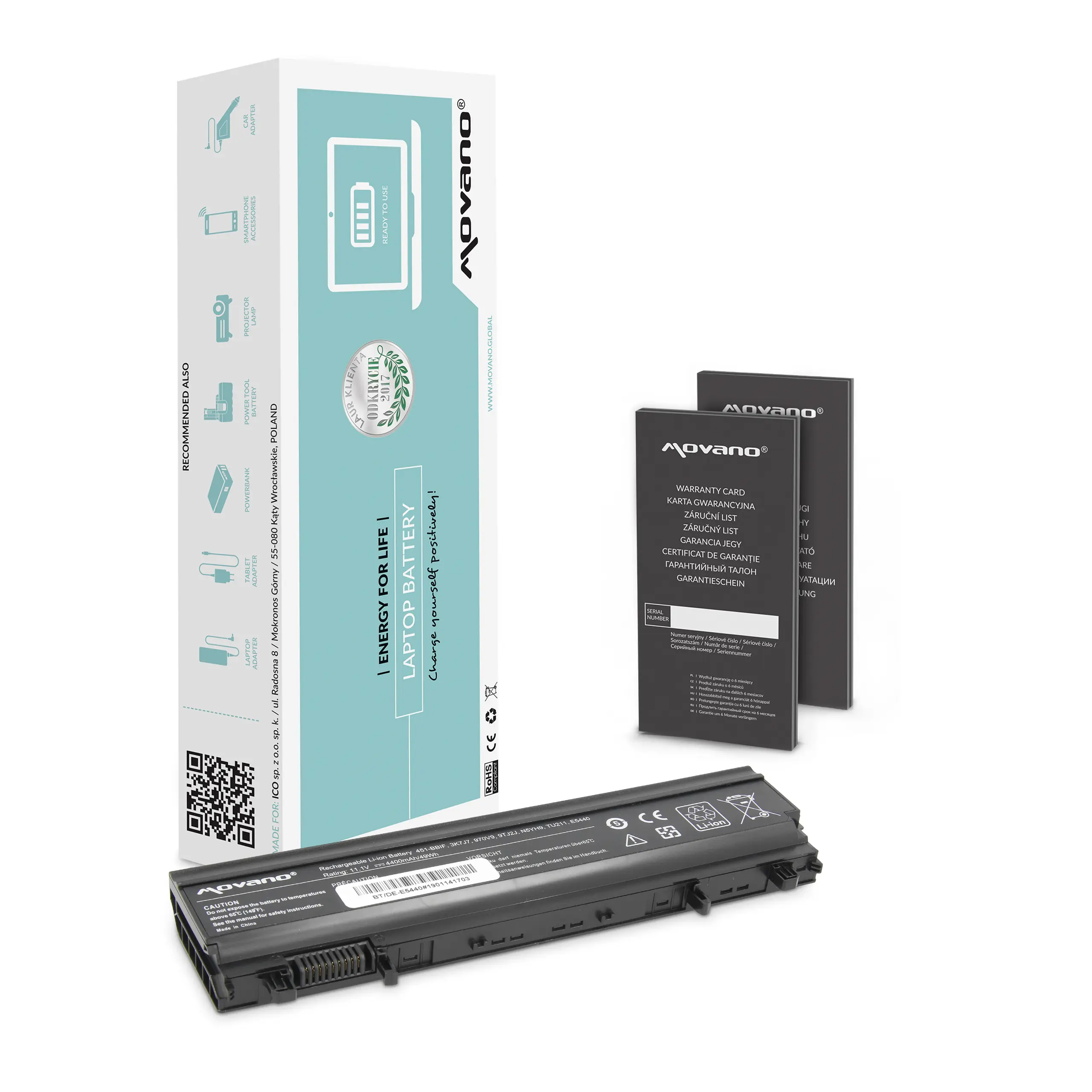 Laptop-Batterien + Movano + BT/DE-E5440