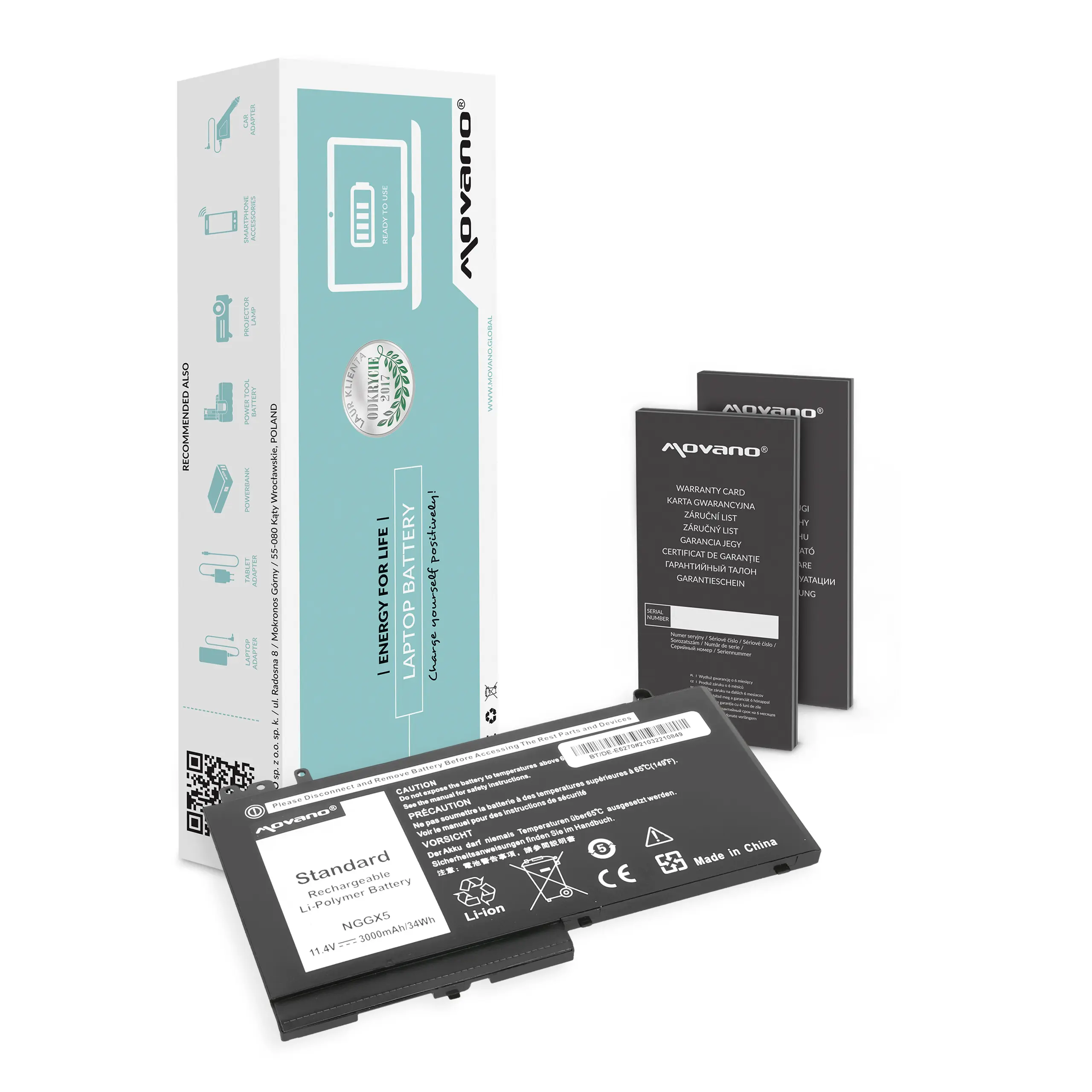 Laptop-Batterien + Movano + BT/DE-E5270