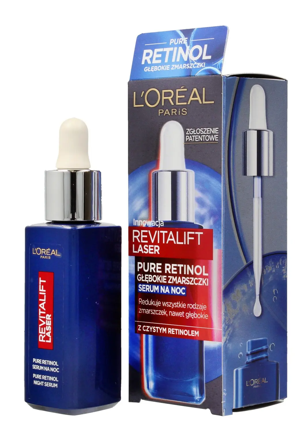 L'Oreal Paris Revitalift Laser Pure Retinol Serum Redukujące Zmarszczki Na Noc 30ml