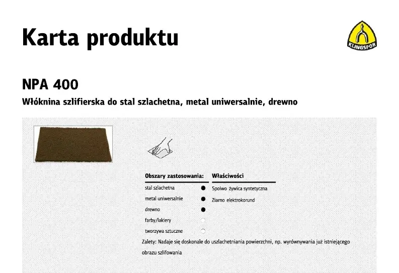 Accessories for electric tools + KLINGSPOR + 350823