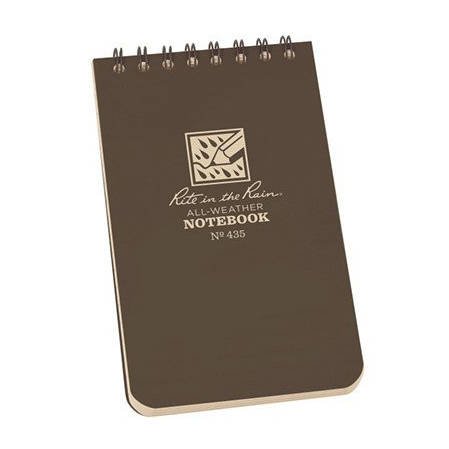 Office Accessories | Calendars - Rite in the Rain - Waterproof Notebook - 3 x 5 - 435 - Flat Dark Earth