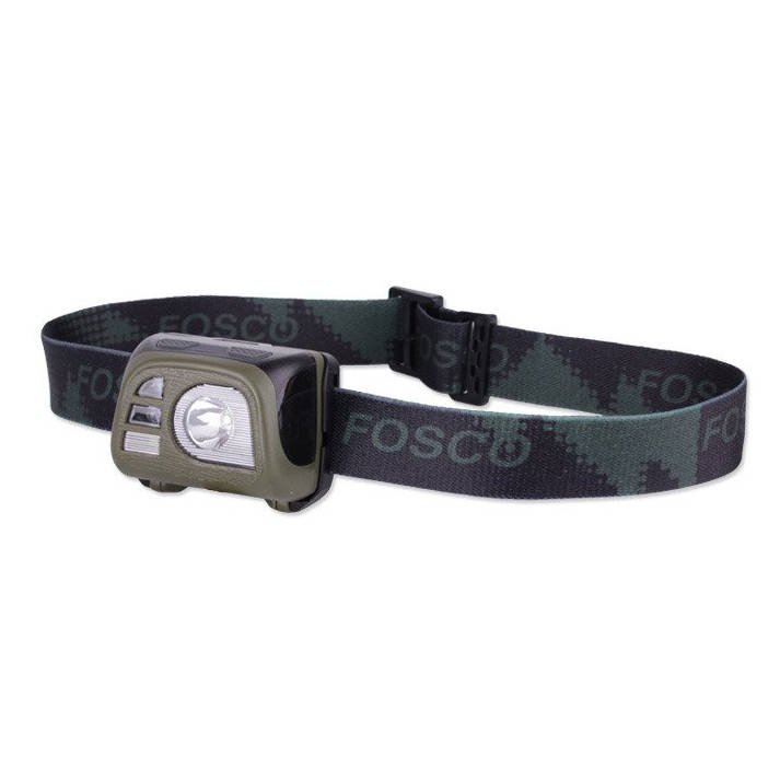 Lighting | Torches - FOSCO - Tactical Headlamp Flashlight - 140 Lumens - OD Green