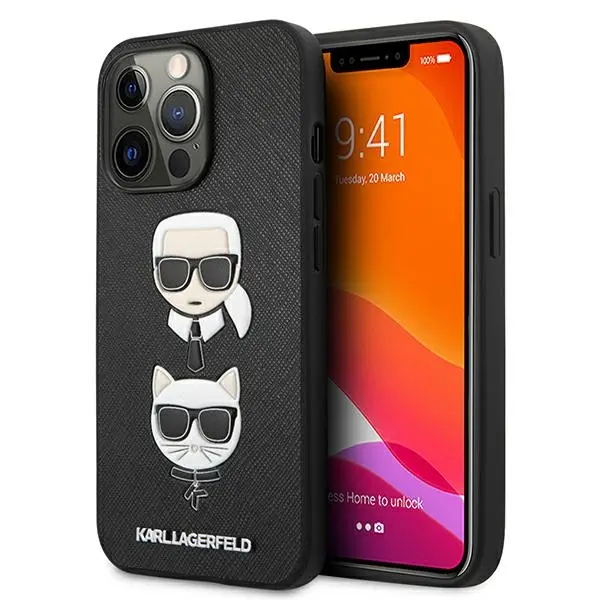 Protective Covers & Cases + Karl Lagerfeld + KLHCP13XSAKICKCBK