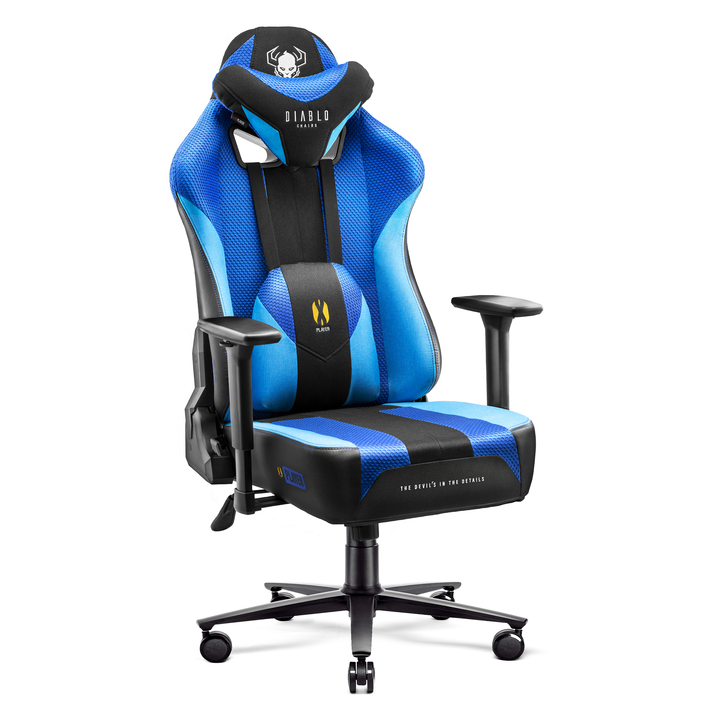 Fotelek és székek + Diablo Chairs + DIABLO X-PLAYER 2.0 KING FROST BLACK