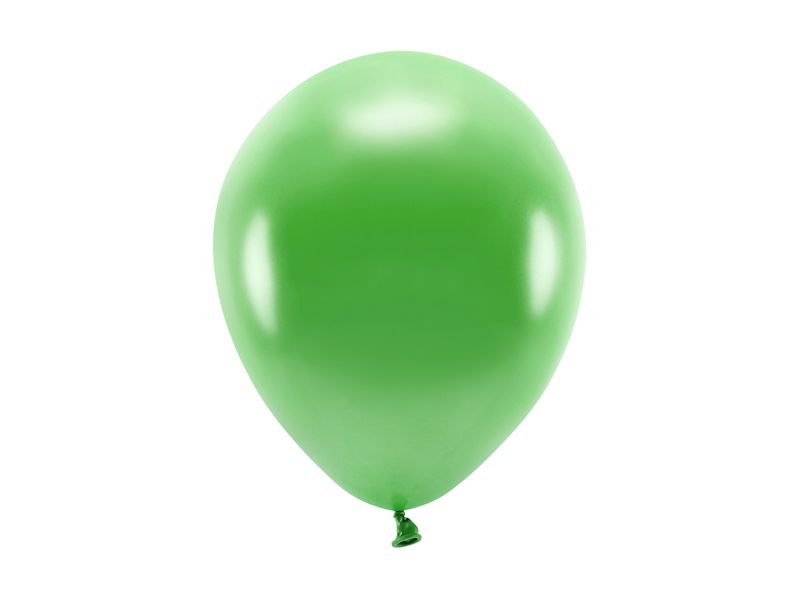 Rotājumi | Svētku aksesuāri - Balony Eco 26cm metalizowane, zielona trawa (1 szt./100 szt.)