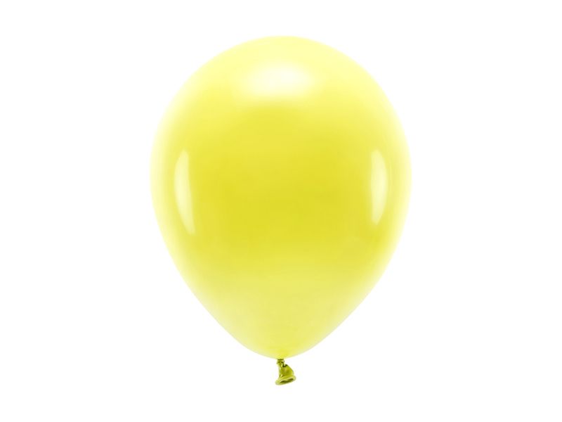 Rotājumi | Svētku aksesuāri - Balony Eco 26cm pastelowe, żółty (1 szt./100 szt.)