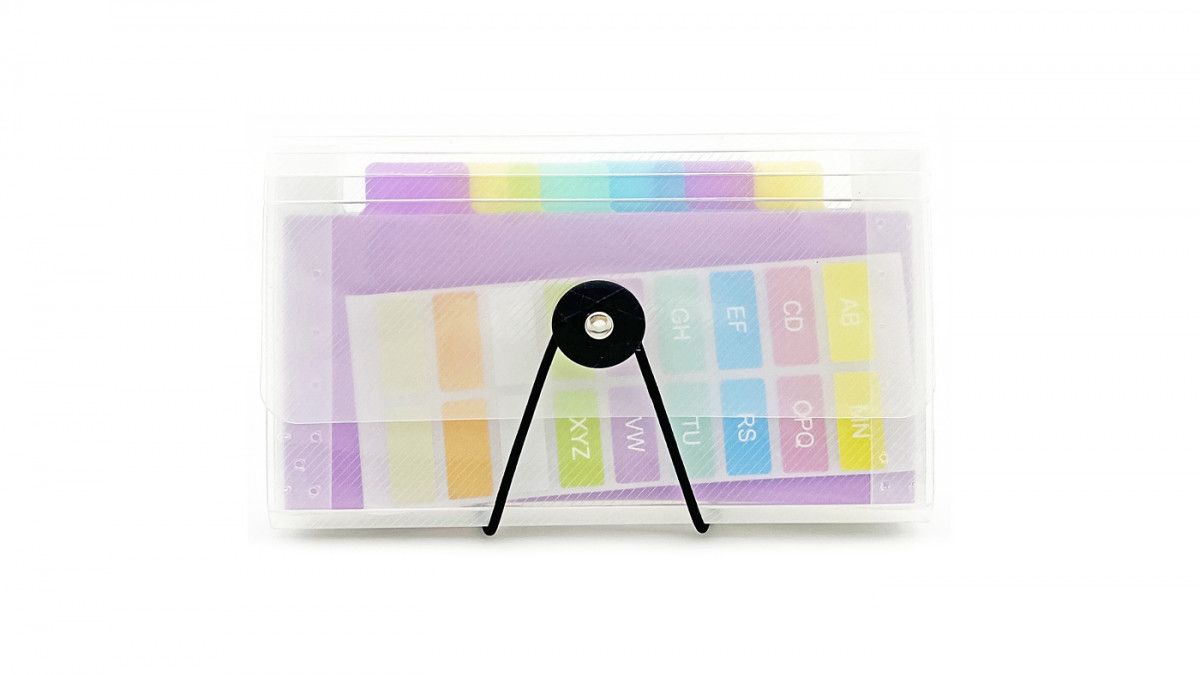 Accessoires de bureau | Dossiers, classeurs - Teczka harmonijkowa PP przezroczysta 12x18cm