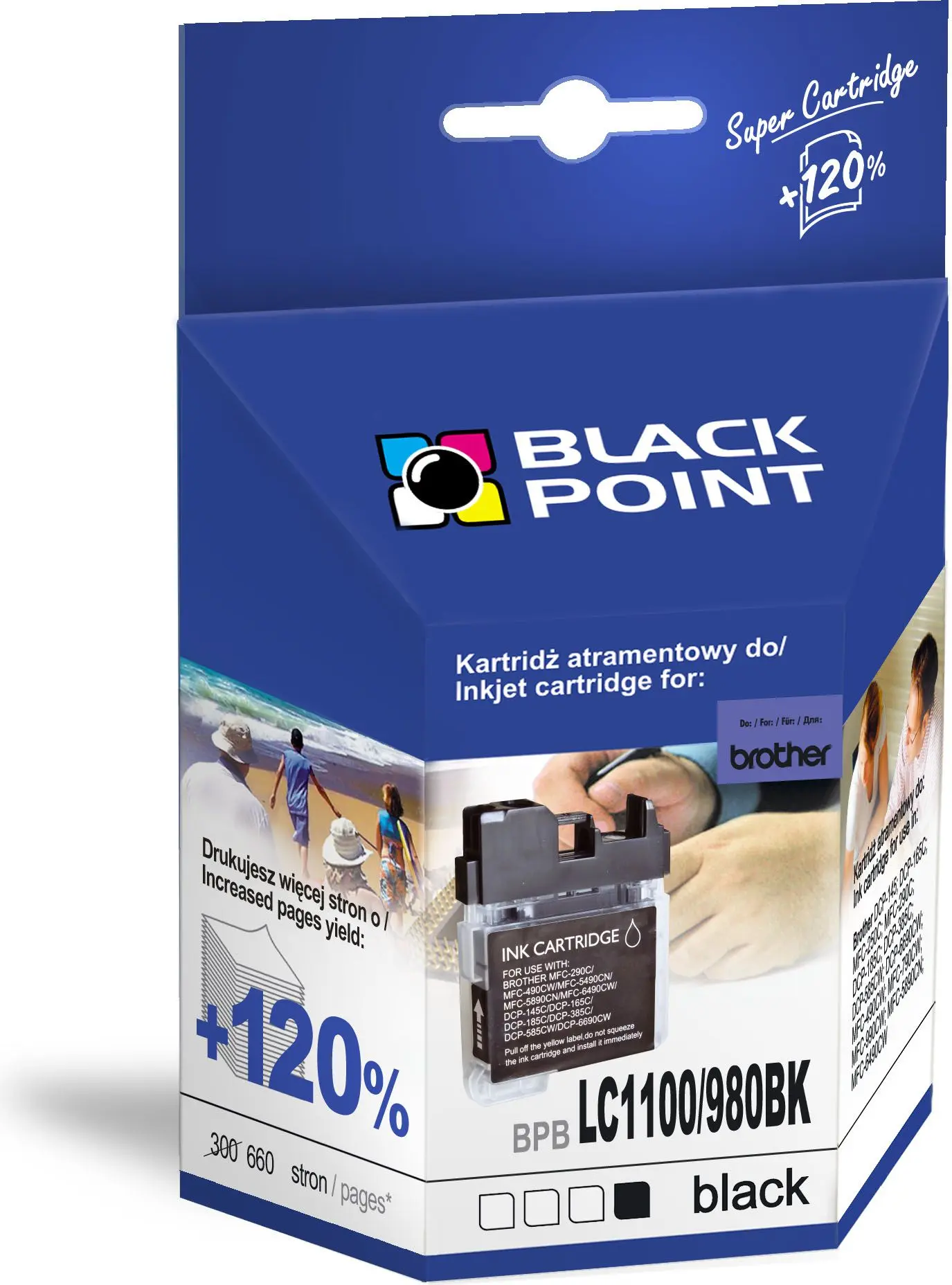 Druckertinten + BlackPoint + BPBLC1100/980XLBK