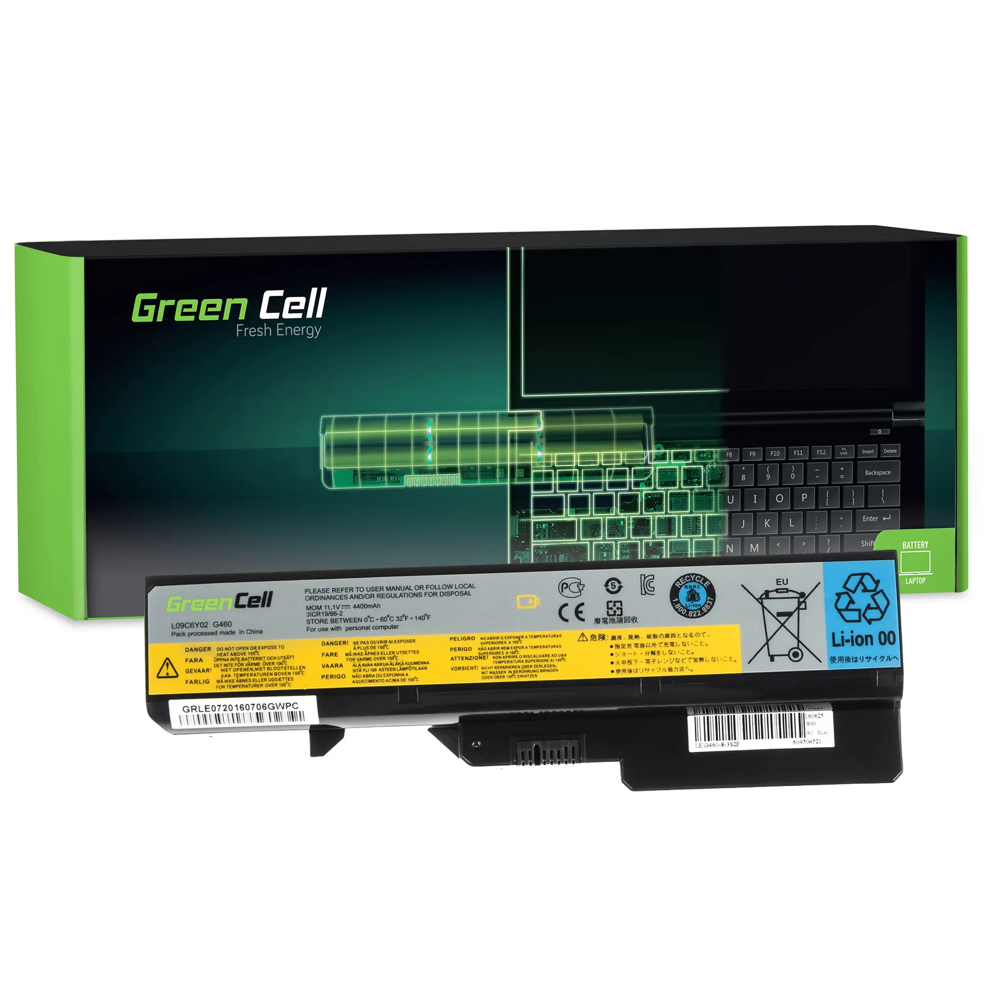 Sülearvuti akud + GREENCELL + LE07