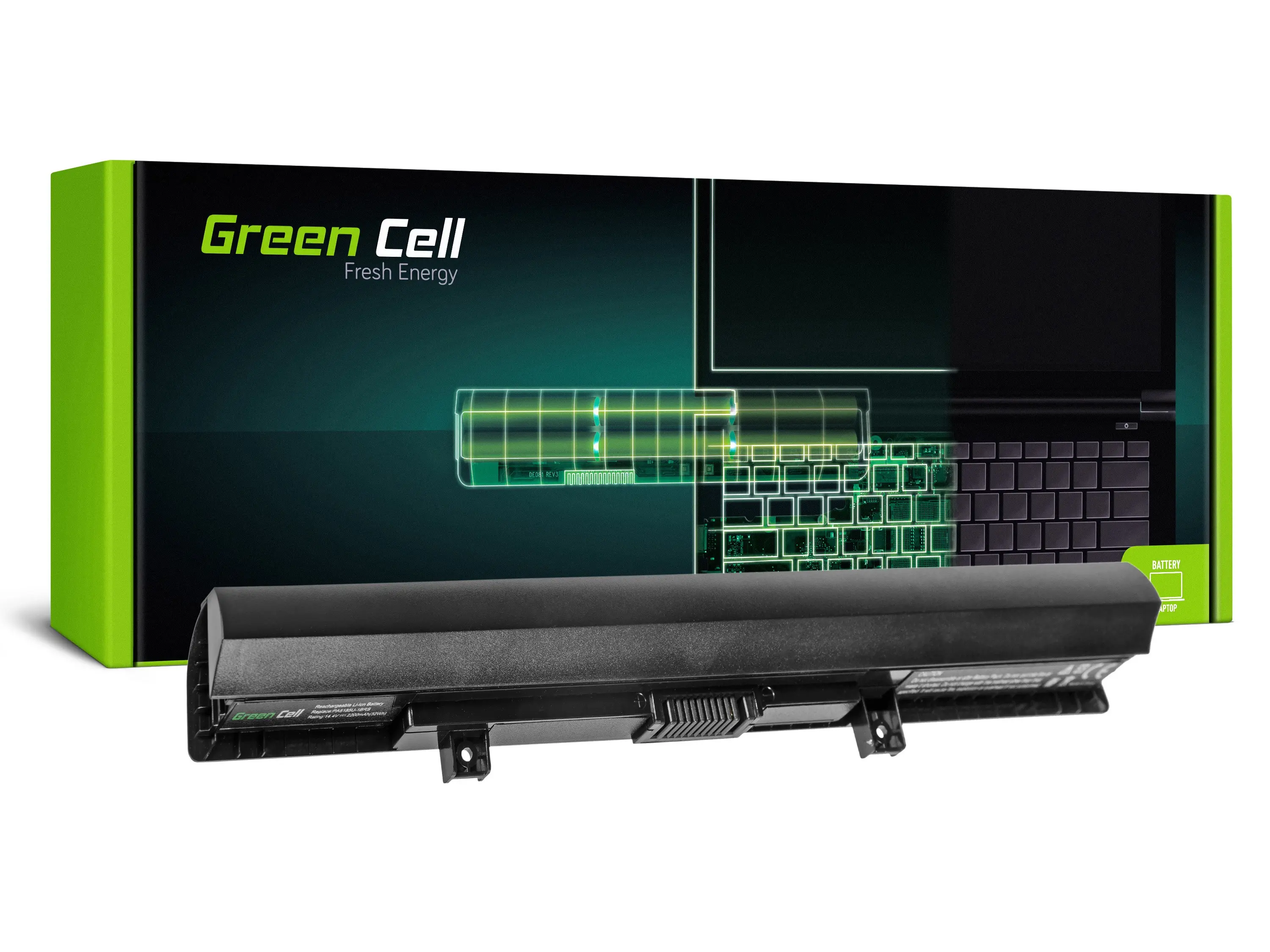Sülearvuti akud + GREENCELL + TS38