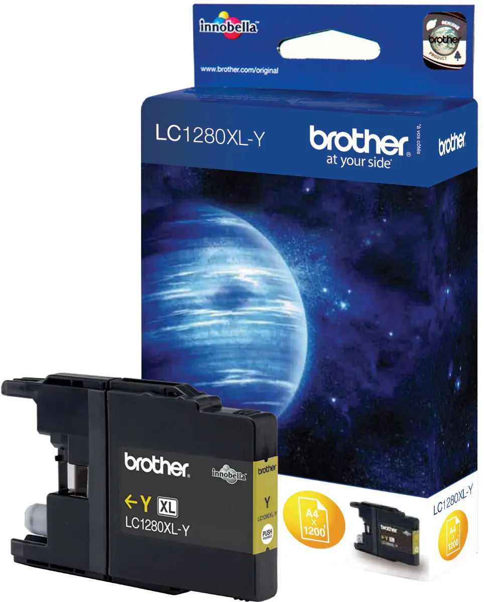 Printers - drums, heads and fusers + Brother + LC-1280XLY Żółty