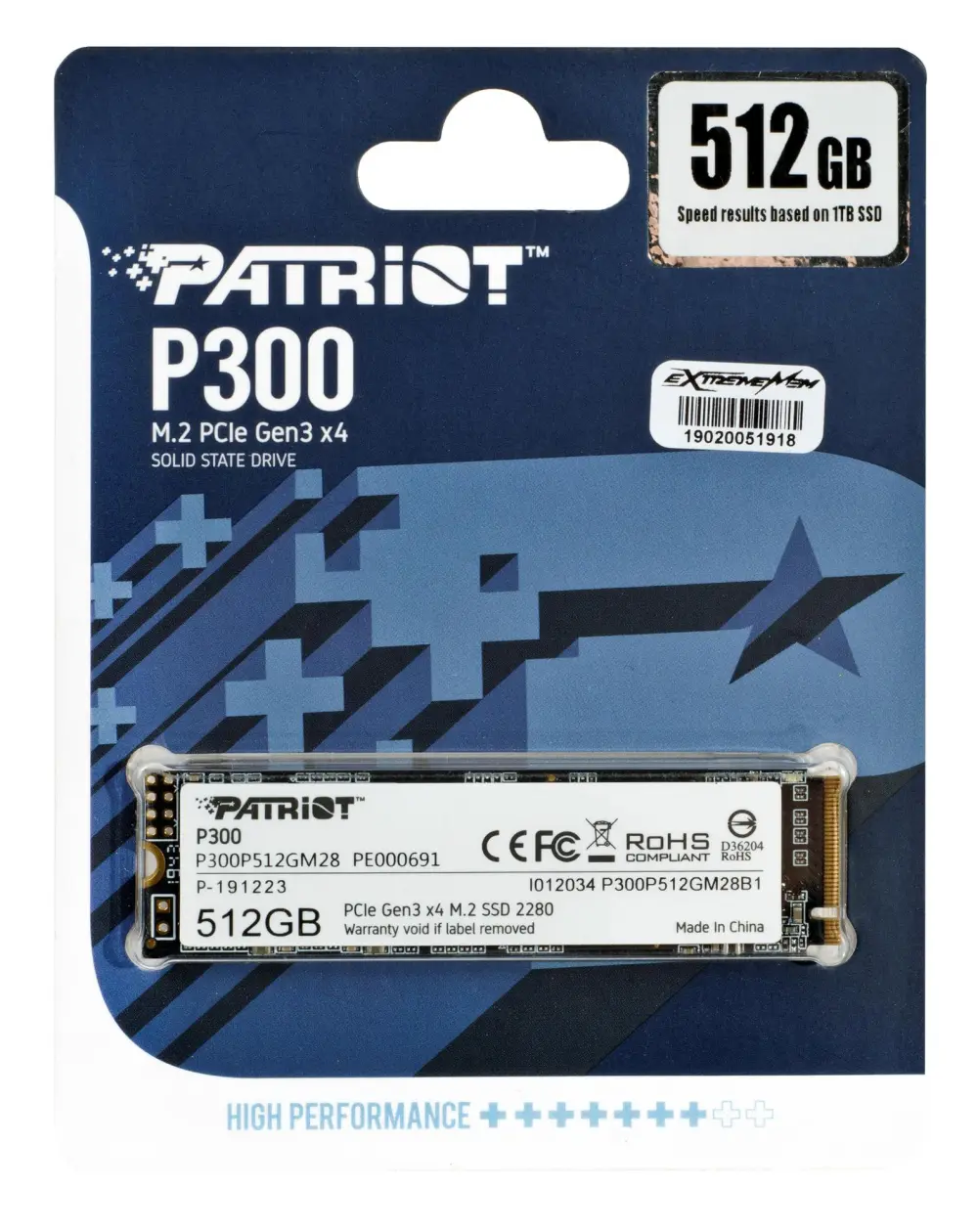 Szilárdtest-meghajtók + Patriot + P300P512GM28