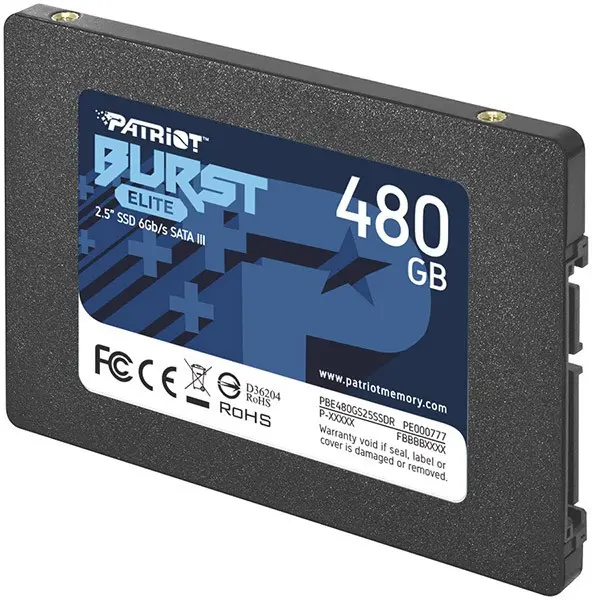 Szilárdtest-meghajtók + Patriot + PBE480GS25SSDR